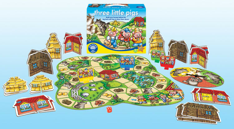 Orchard Toys 081 Three Little Pigs Kids Childrens British made Game 3 - 6 Years