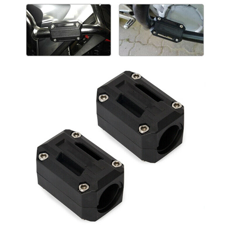 1 Pair Motorcycle 22/25/28mm Handlebar Bumper Clamp Anti-scratch Protector Solid
