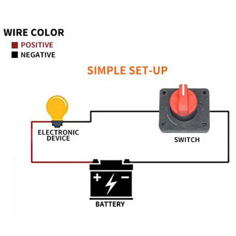 100A Battery Isolator Isolation Switch Disconnect Power Cut Off Kill Switc M SJ