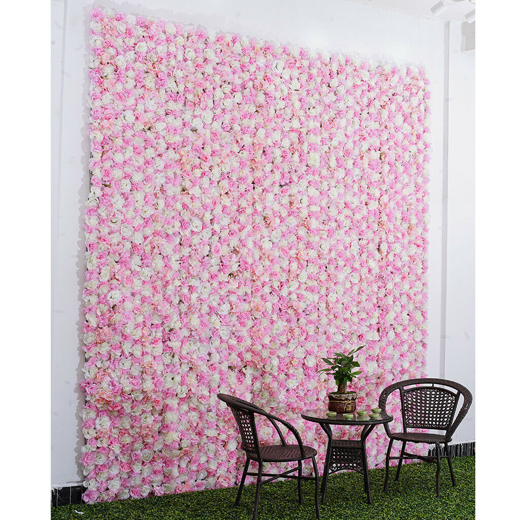 3x Pink&White Hydrangea Flower Wall Flower Decor Hanging Party Background