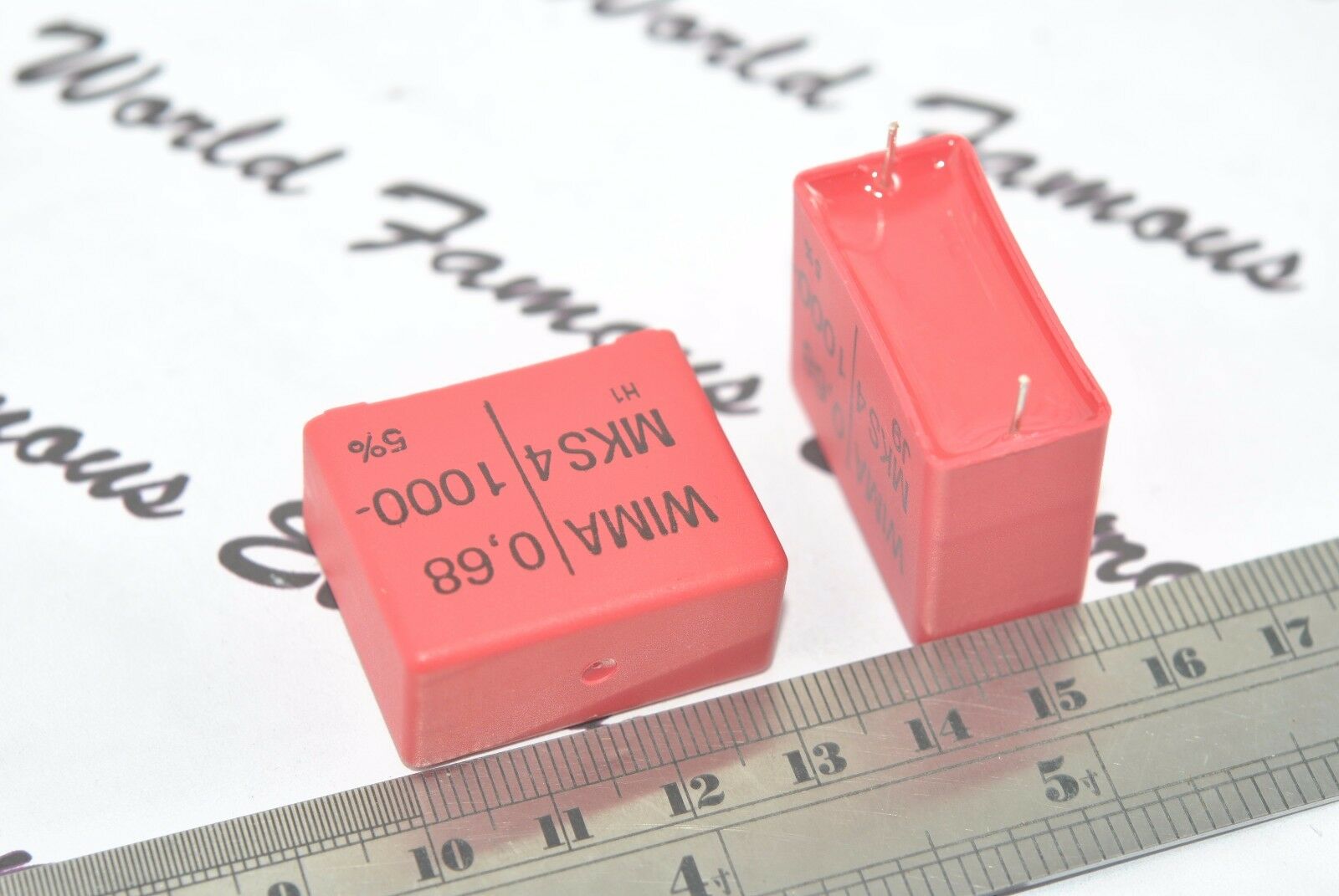 2pcs - WIMA MKS4 0.68uF (0,68µF 680nF) 1000V 5% pitch:27.5mm Capacitor