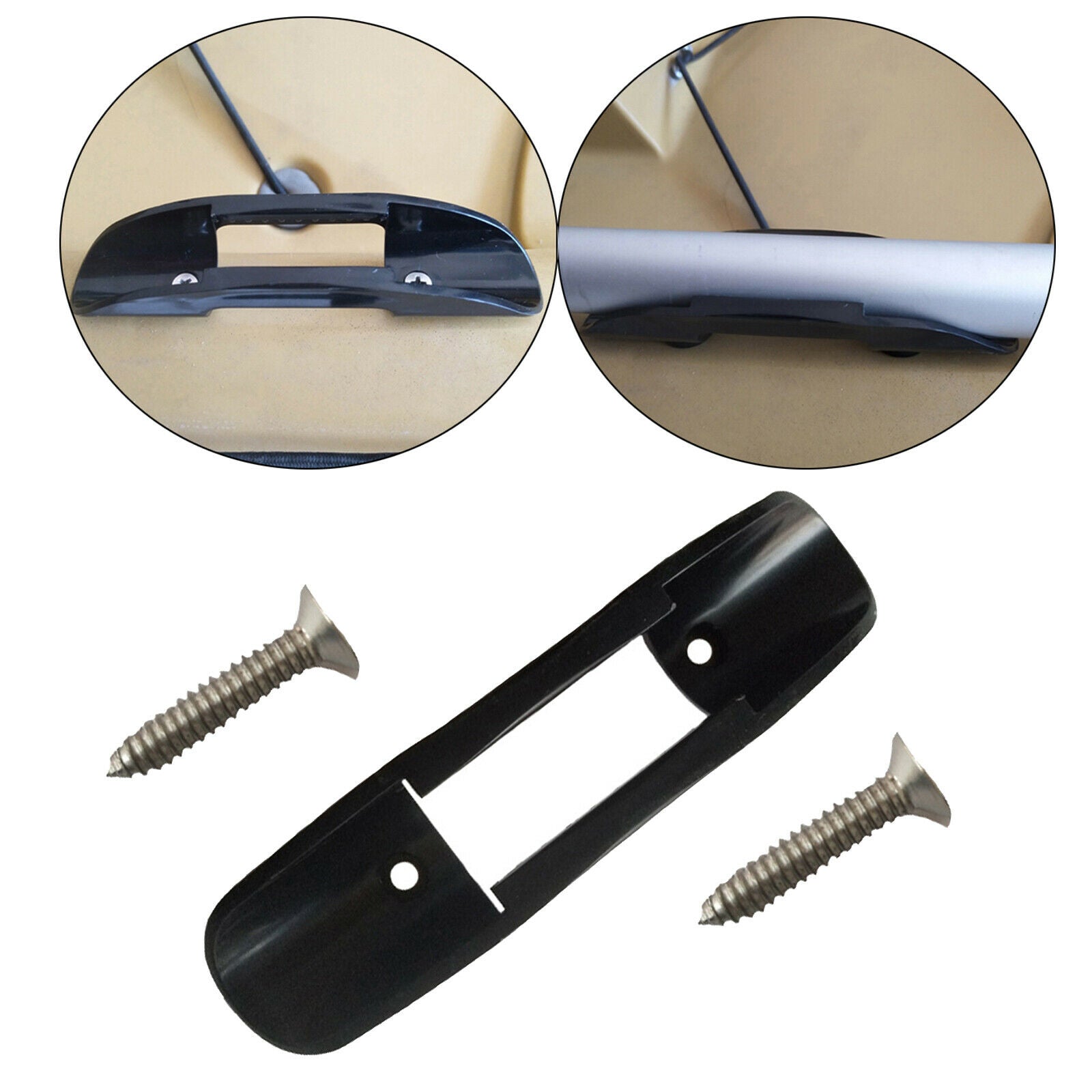 Plastic Kayak Canoe Boat Paddle Holder Clip with Hardware Fishing Net Holder