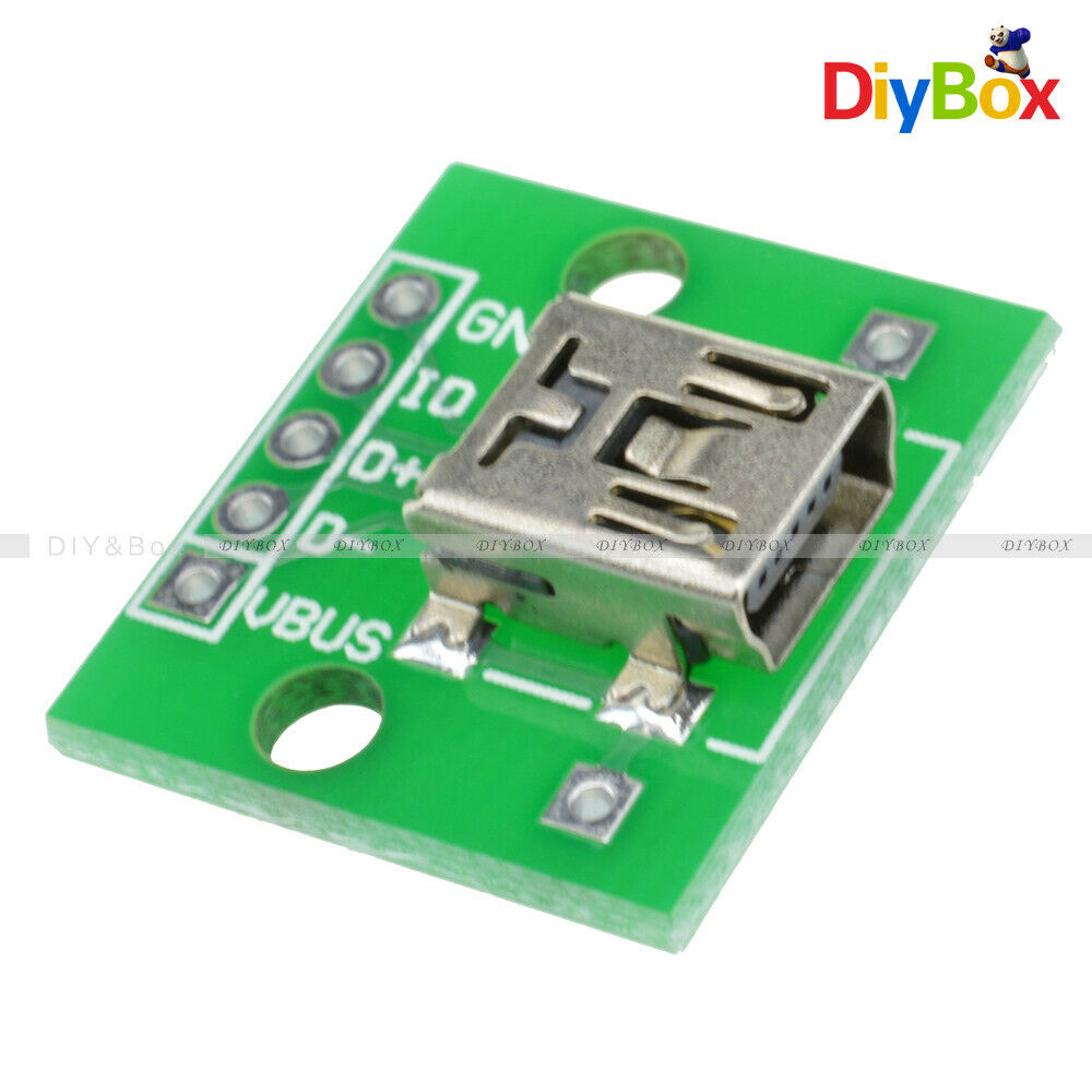 10PCS Mini USB to DIP Adapter Converter 2.54mm PCB Board DIY Power Supply Module