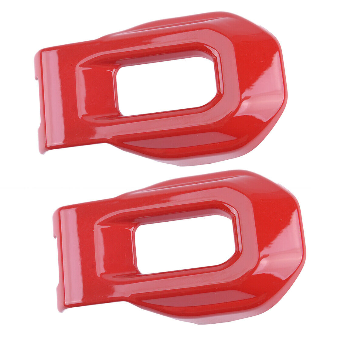 2x Red ABS Car Hood Latch Locking Catch Buckle Cover Fit For Jeep Wrangler JL