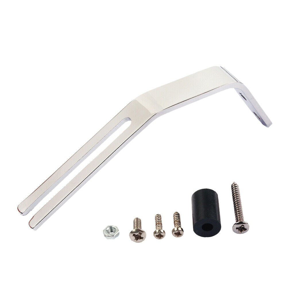 Chrome scratch plate support for   Guitar