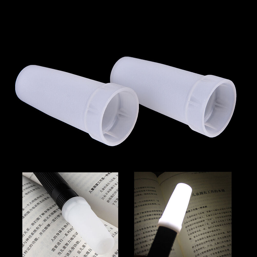2X Max inner diameter 24.5mm flashlight diffuser for Convoy S2 S3 S4 S5 S6F SJ