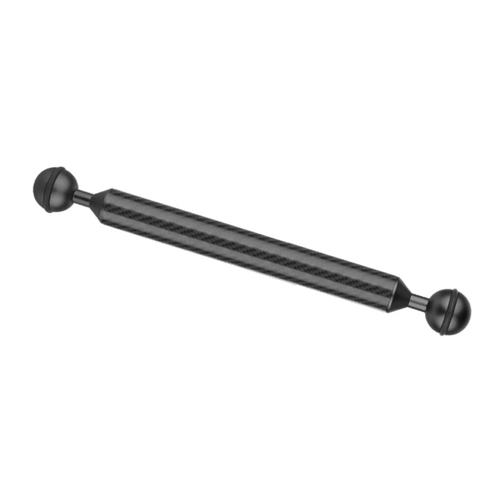 Double Ball Head 20.8mm 9"Buoyancy Arm for Underwater Diving Photograp Black