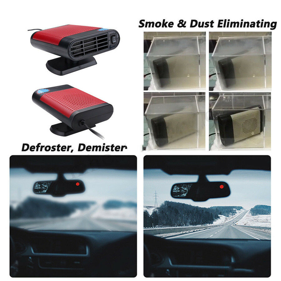 Upgrade 2in1 12V 150W Portable Car Heating Cooling Fan Heater Defroster Demister