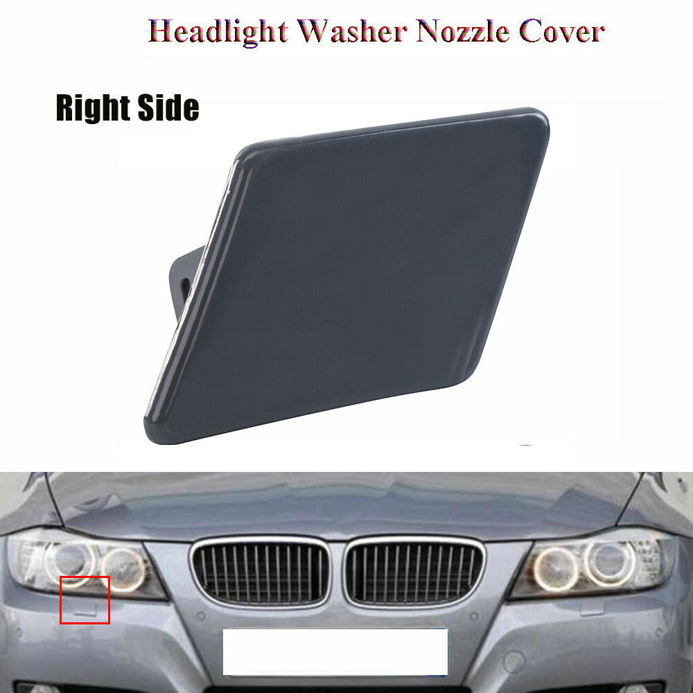 For BMW E90 E91 325i 328i 335i Right Side Bumper Headlight Washer Nozzle Cap
