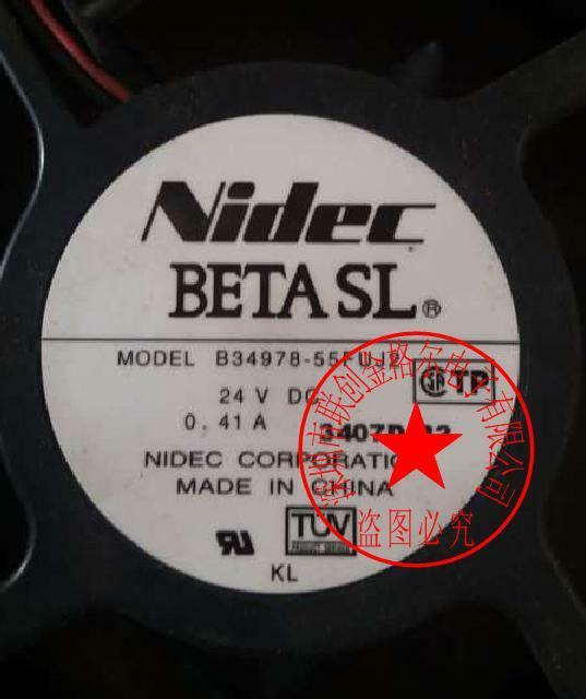 for NIDEC B34978-55FUJ2 Inverter/Chassis cooling fan DC24V 120*120*38MM 2pin