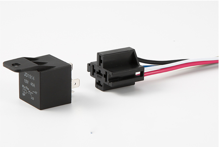 5 Pack 12V 30/40 Amp 5-Pin SPDT Automotive Relay with Wires & Harness Socket Set