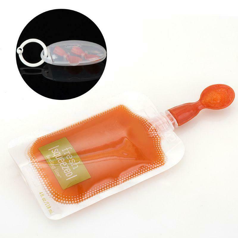 2 Pcs/bag Baby Spoon Food Preservation Packaging Bag Sealing Device Child Device