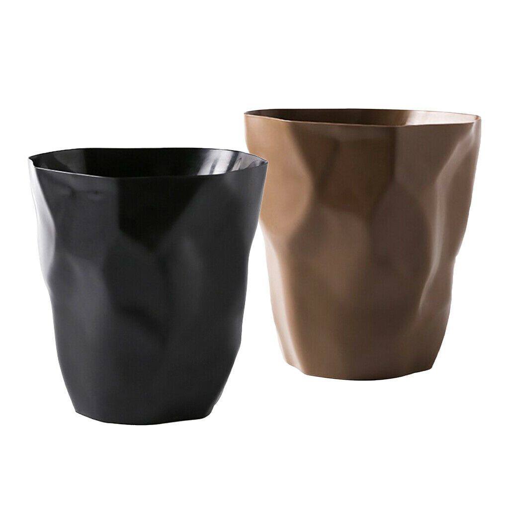 2pcs Mini Trash Can Rubbish Bin Tabletop Ashtray Living Room Garage Kitchen