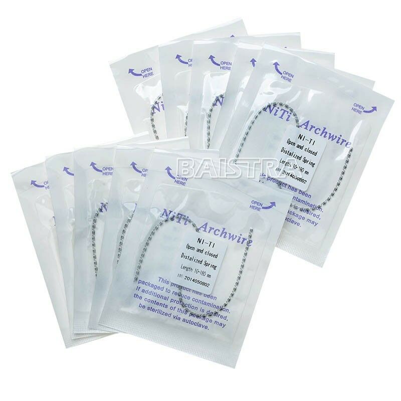 50 X Orthodontic Dental Niti Open & Closed Distalized Coil Spring 0.010*180mm