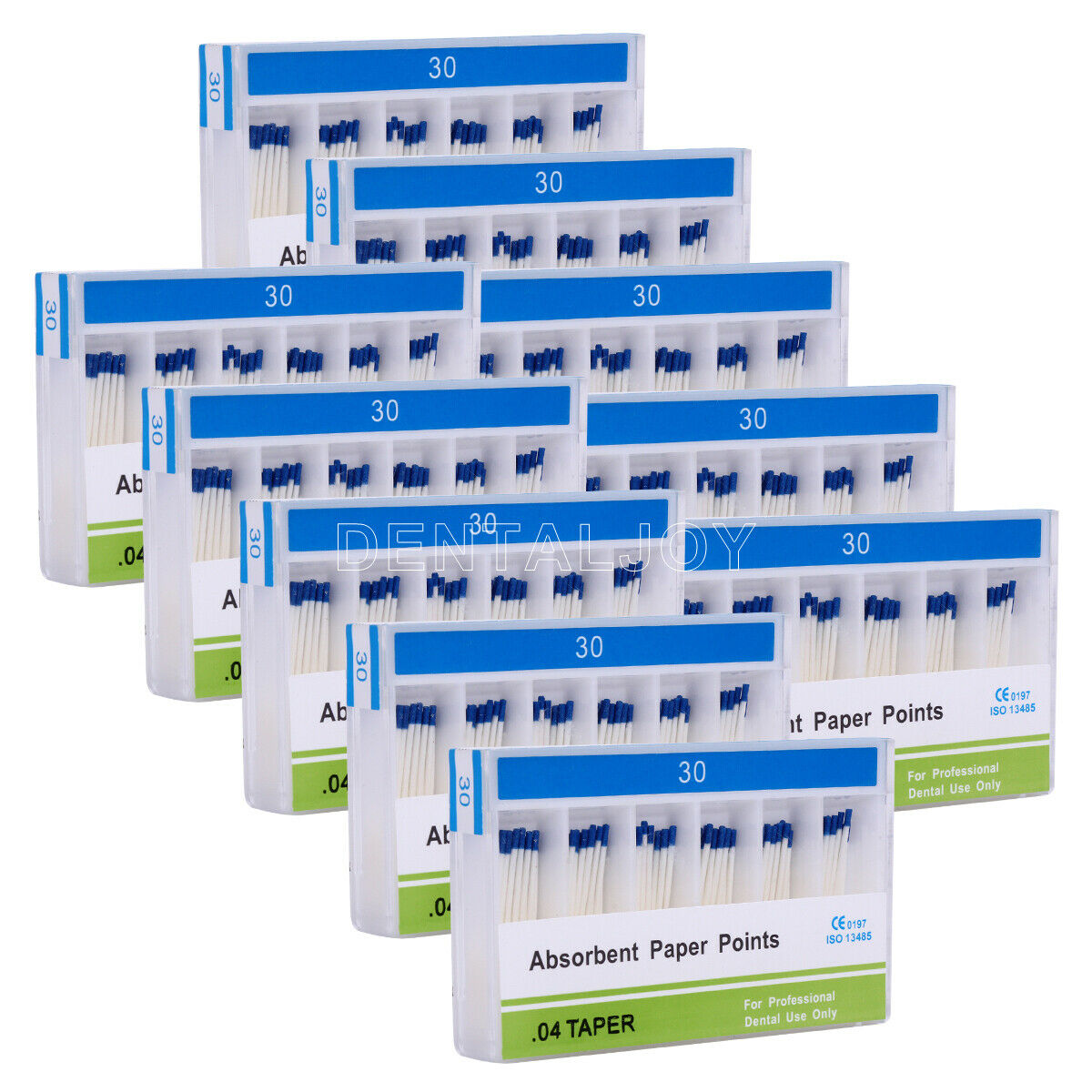 10Pack Dental Absorbent Paper Points Root Canal Endodontic Taper PP 0.04 30#