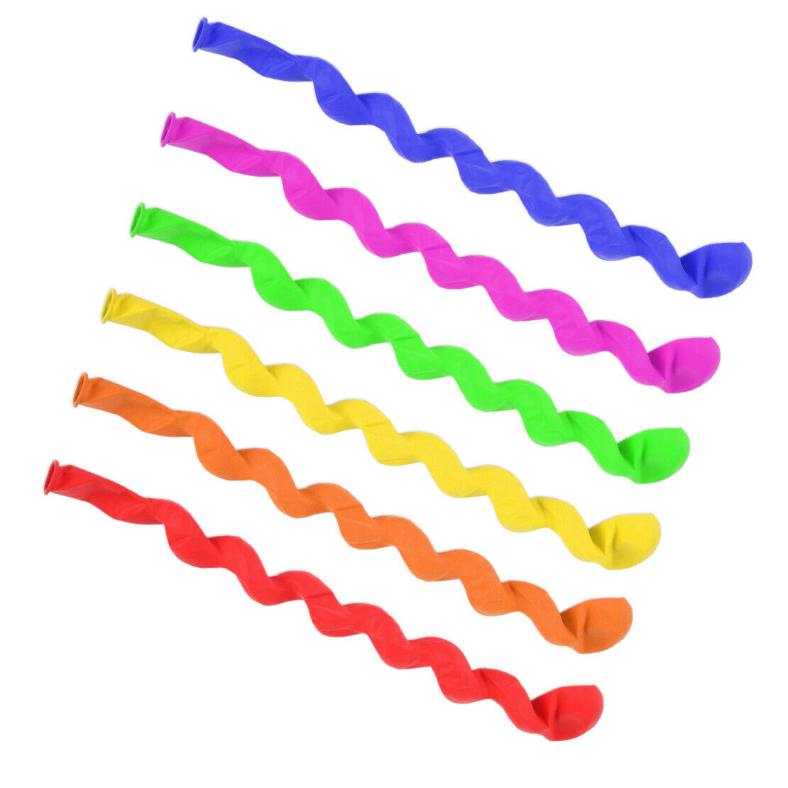 100pcs Colorful Spiral Twist Latex Balloons Wedding Birthday Party Decor Kids An