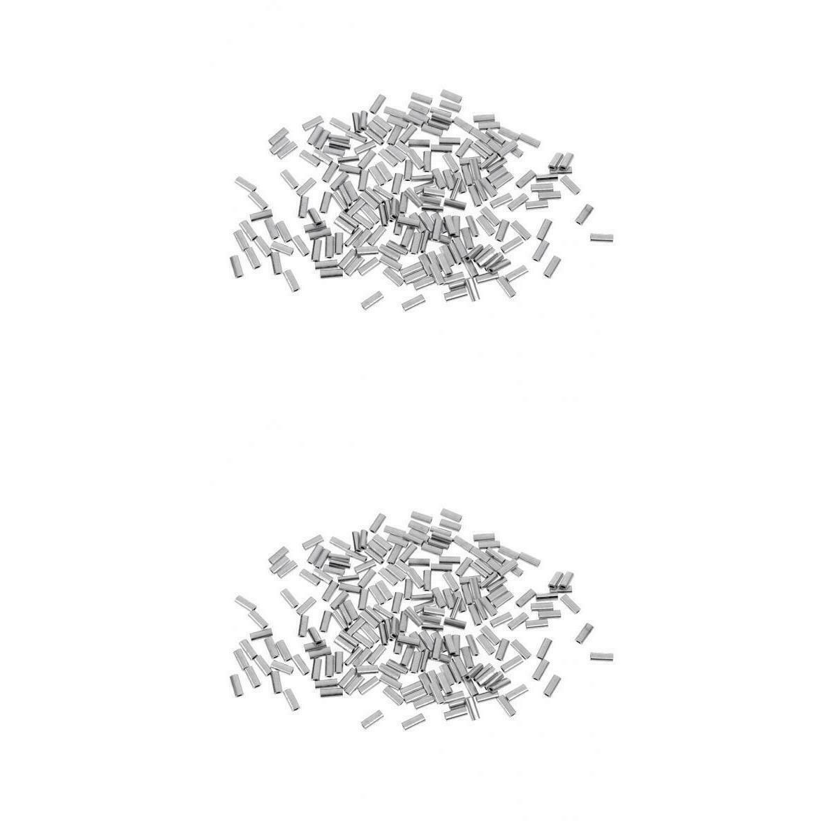 400 Pcs Single Tube Sleeves Barille Thread Crimp Anticorrosion Fishing Accessory