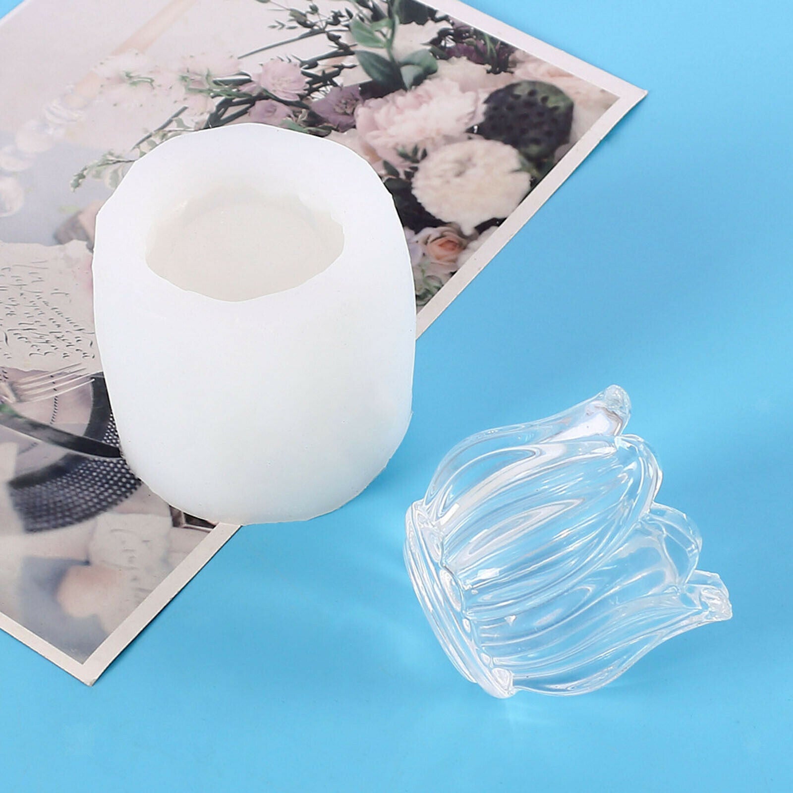 Flower Pot Mold Epoxy Casting Planter Concrete Mould Craft Home Decor Tool