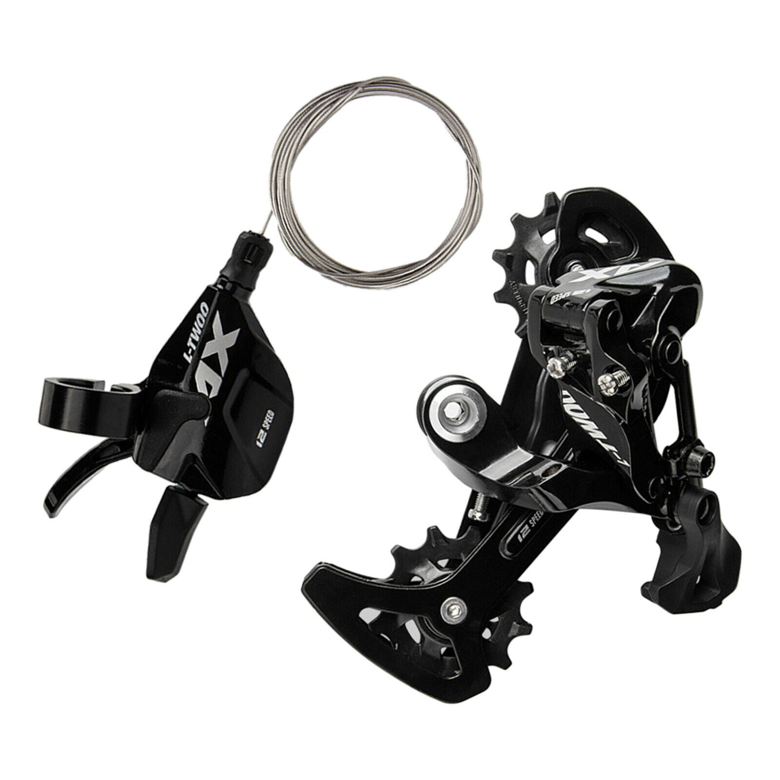 Mountain Bike Bicycle Rear Derailleur and Shifter Transmission Groupset Kit