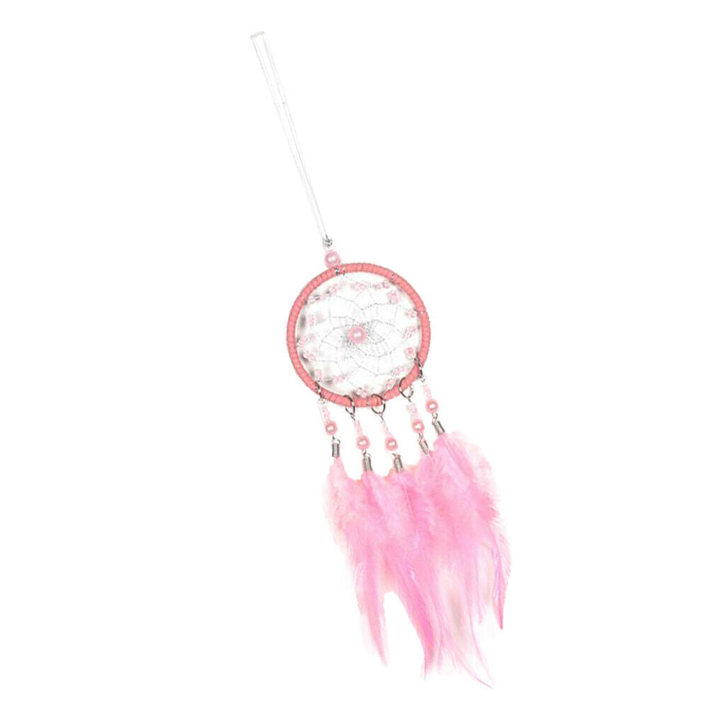 Pink Handmade Traditional Dreamcatcher Good dreams