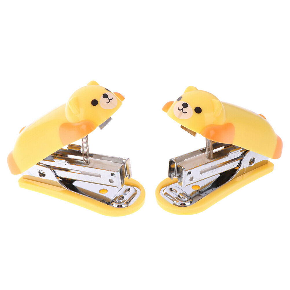 Mini animal stapler and booking nails paper binding school stationery sup.l8