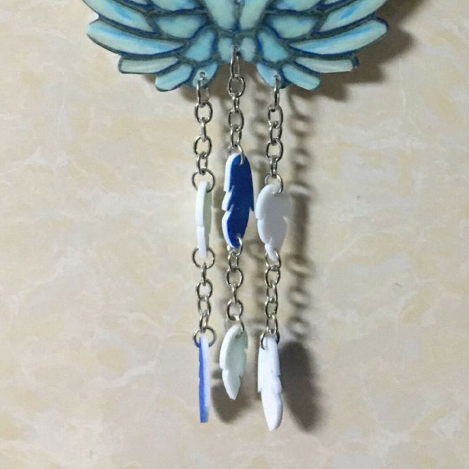 2x Angel Wings Wind Chimes Suncatcher Mobile Garden Decor Outdoor Decoration
