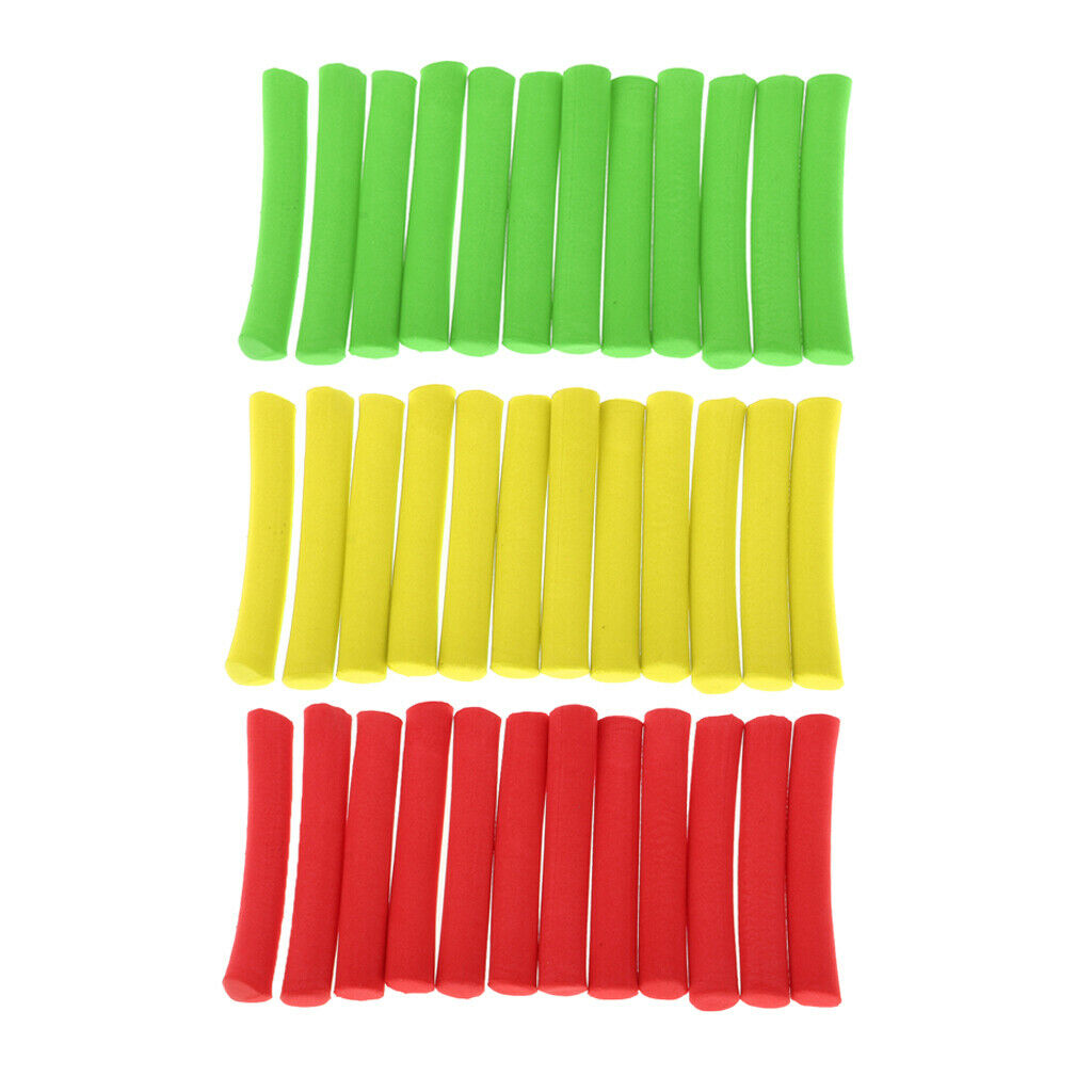 36 Pieces EVA Carp Fishing Foam Stick Cylinder Float DIY Fly Tying Rig