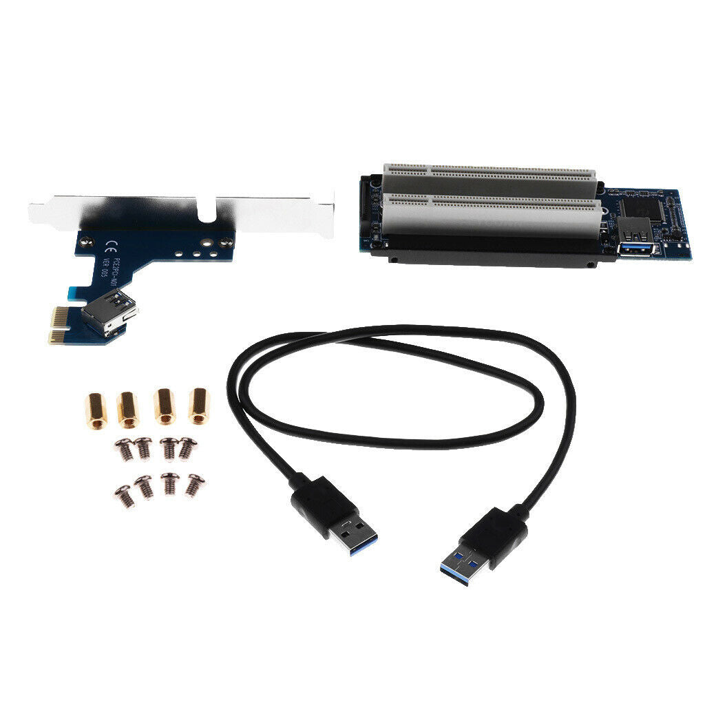 PCI-E PCI Express Riser PCIE Adapter Card With USB Extension Cable