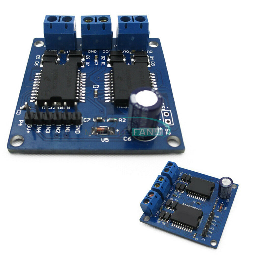 5A Dual MC33886 4 Output Motor Power Driver Module For Smart Car 5~12V New