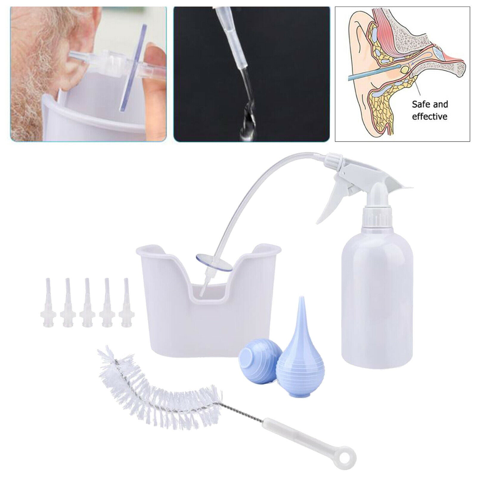 Earwax Removal Set Ear Washer Bottle Cleaning System All Inclusive Kit