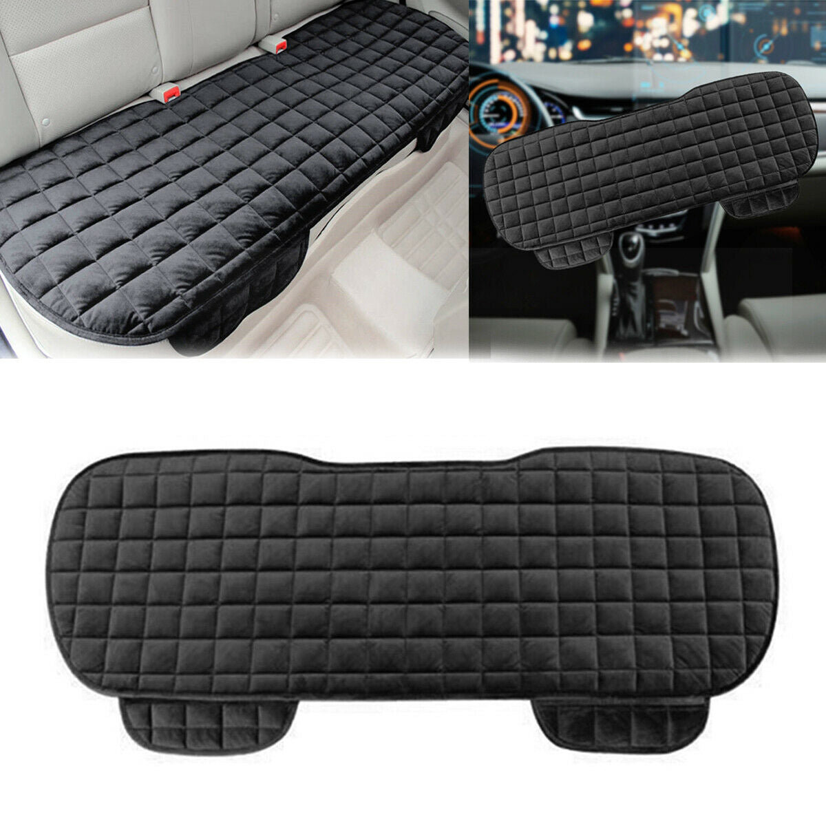 137 x 48.5cm Breathable Thickening Car Rear Seat Mat Cushion Universal For cars