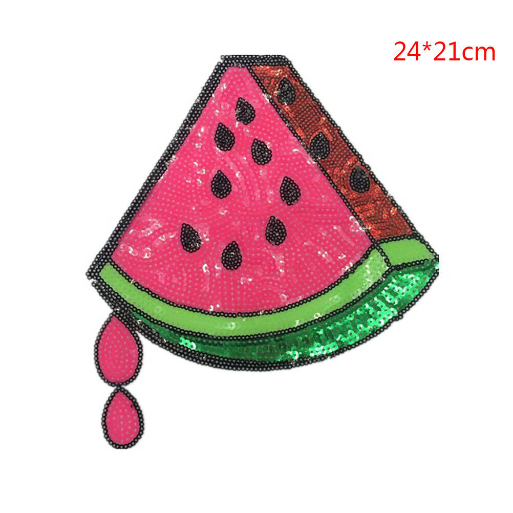 watermelon sequins patch sew on patch for diy clothing applique badge sti.l8
