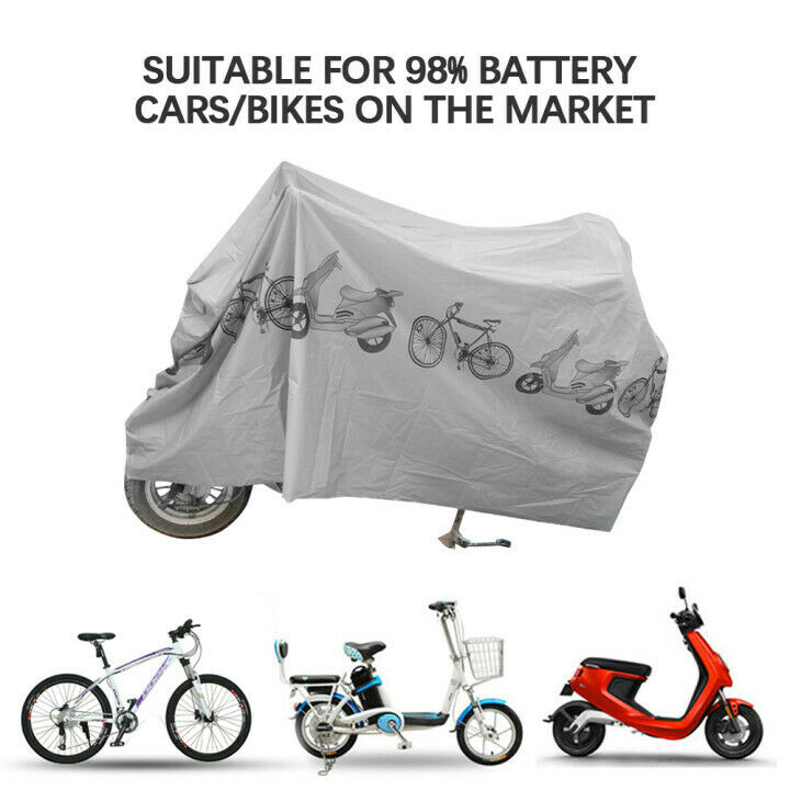 Universal PEVA Motorcycle Cover Protector Motorbike Bike Rain Dust Waterproof