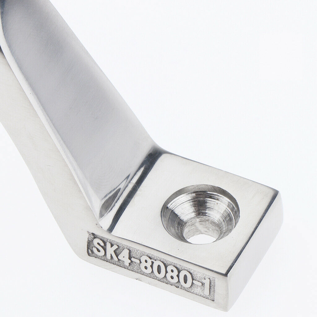 Marine Stainless Steel Boat Door Hatch Grab Handle Handrail Square Base