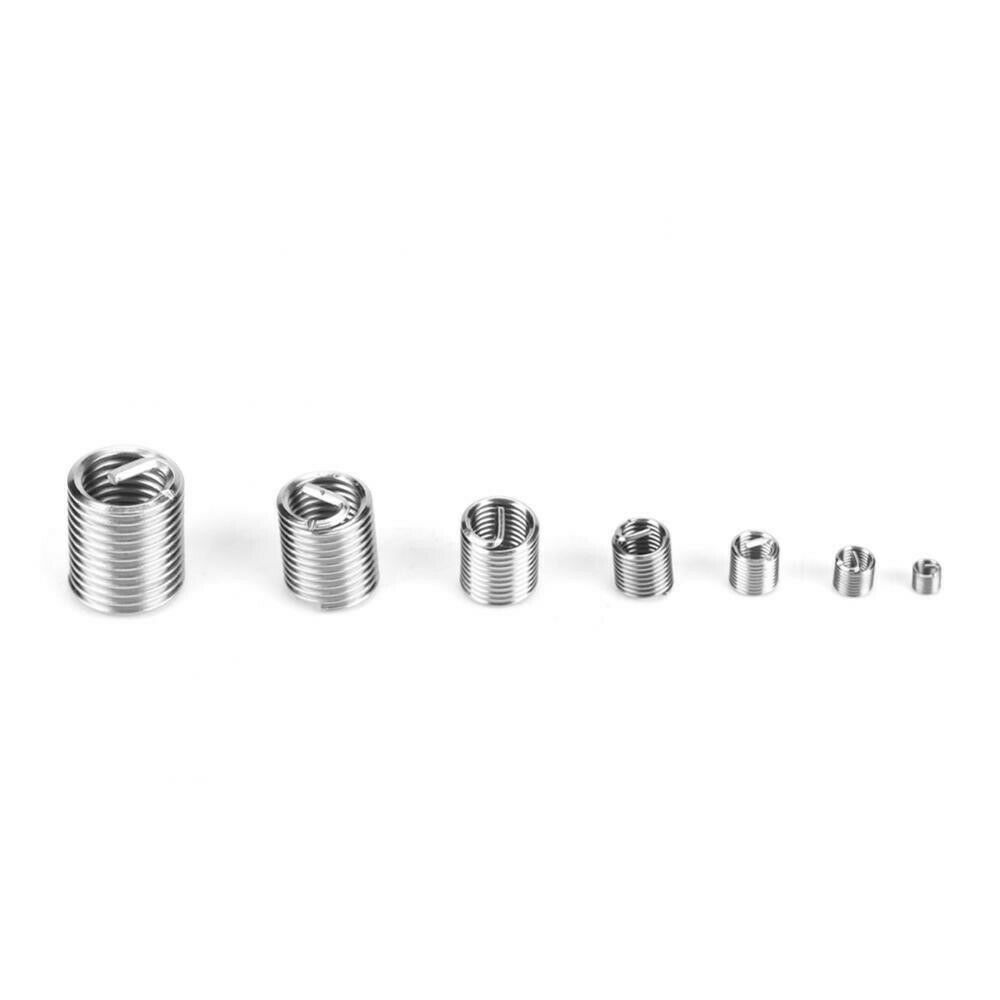 116Pcs/box Carbon Steel Wire Thread Insert Mixed Set M3-M12 Series Combination