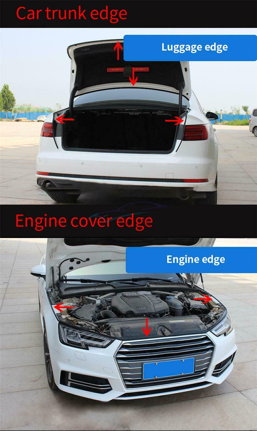 1PCS 12 x 13MM Universal Car Door Trunk Cover Rubber Seal Trim Strip Waterproof