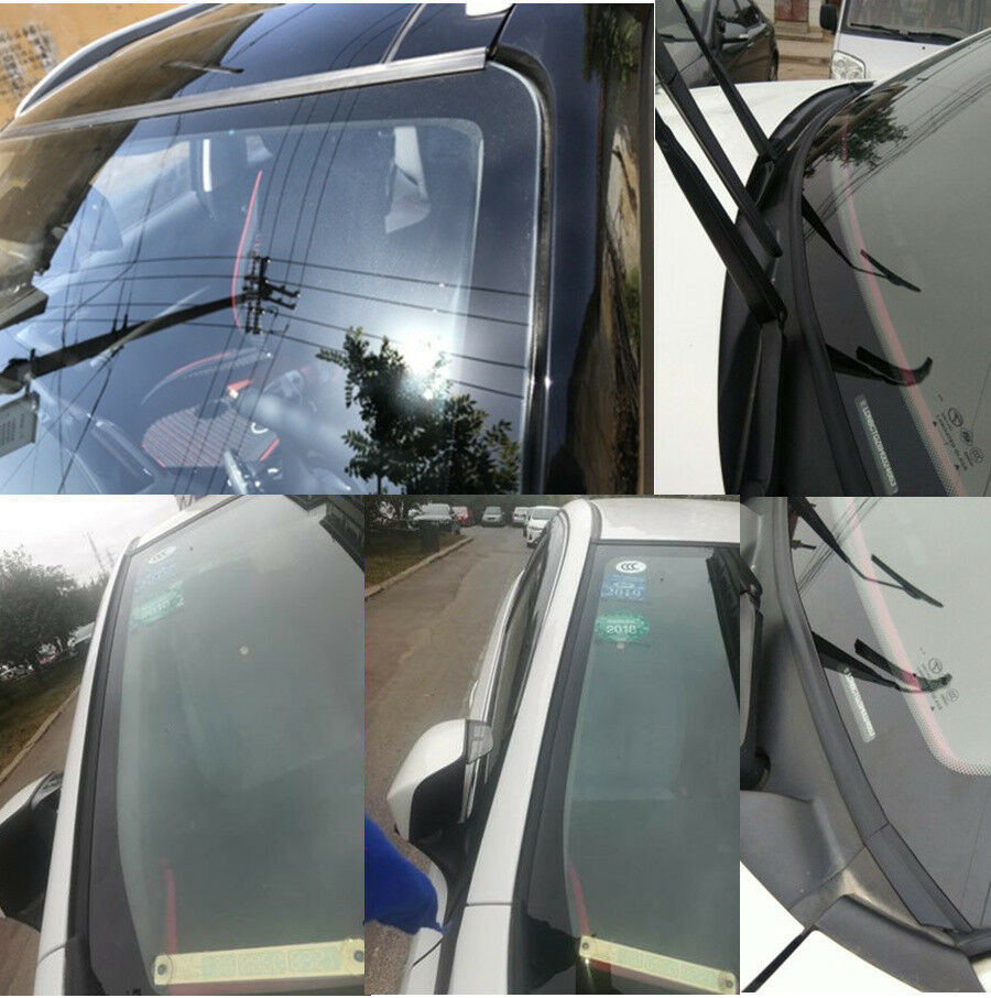 3Meter Black T-Type Rubber Car Windshield Edge Moulding Sealing Strip Soundproof