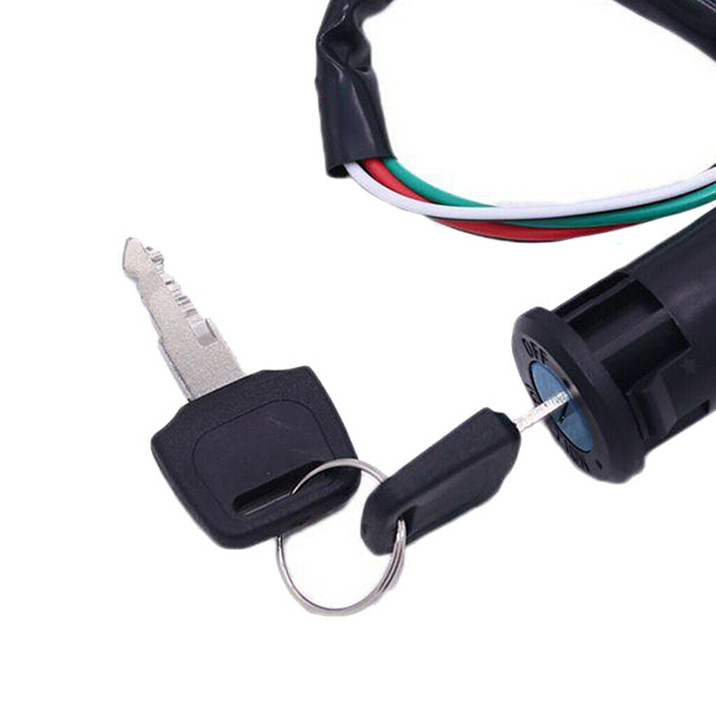 Ignition Key Barrel Switch 4-Wire On Off 50cc Quad ATV Dirt Pit Biking