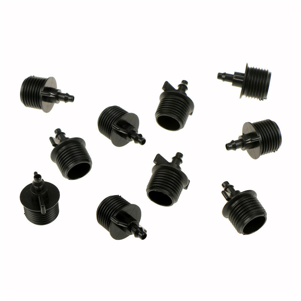 10pcs 1/2 inch Thread to 4mm Barb Fittings Switch Connector For 4/7mm Hos.l8