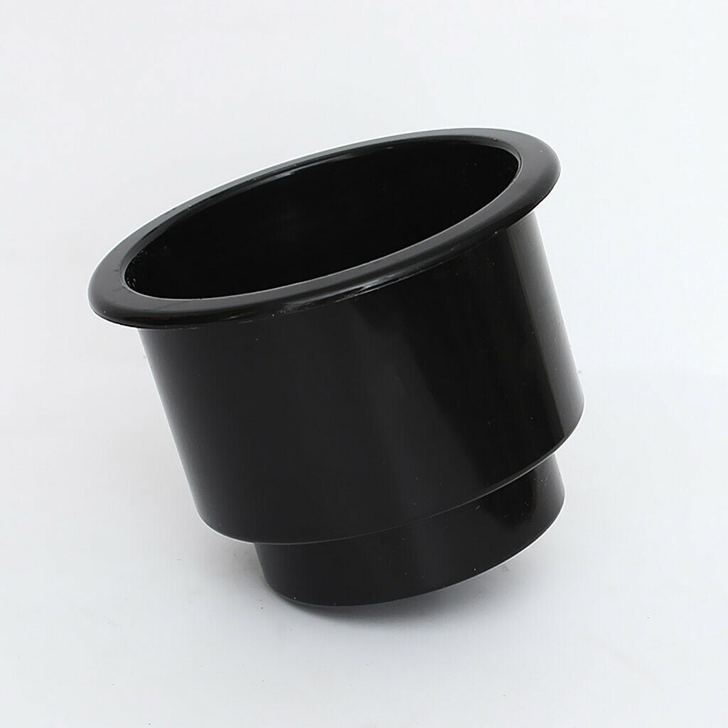 2x ABS Single Cup Bottle Insert Holders Marine Yacht Pontoon 8cm Depth