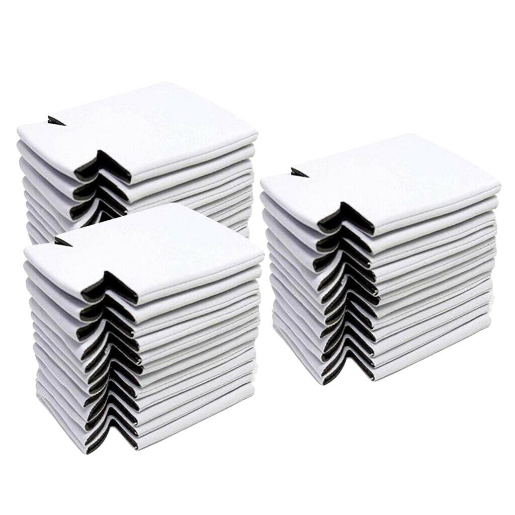 30pcs Insulated Beer Can Coolers Sleeves Collapsible Reusable Drink Caddies