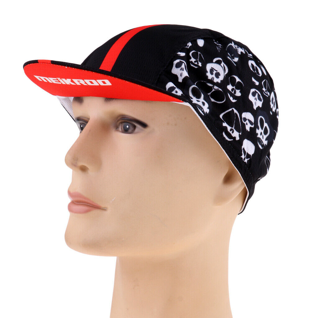 Breathable Anti-UV Outdoor Riding Hats Skulls Printing Cycling Caps