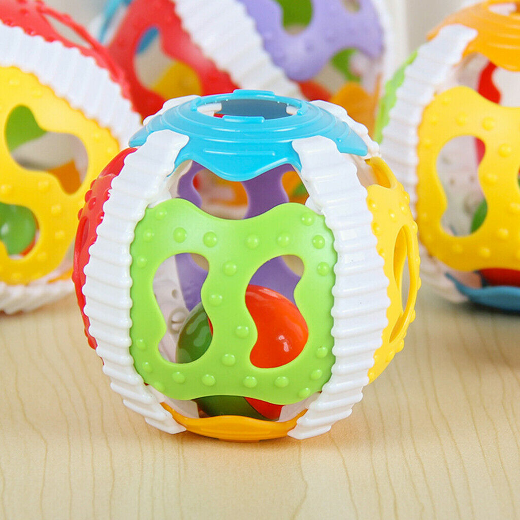 Cute Rattles Toys Toddler Plastic Hand Jingle Shaking Bell Hand Shaking Bell