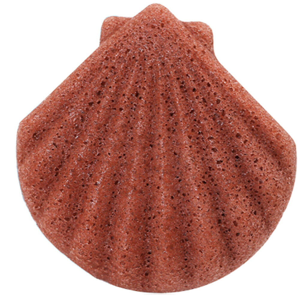 Sector Konjac Facial Exfoliating Sponge Face Wash Cleaning Puff Red