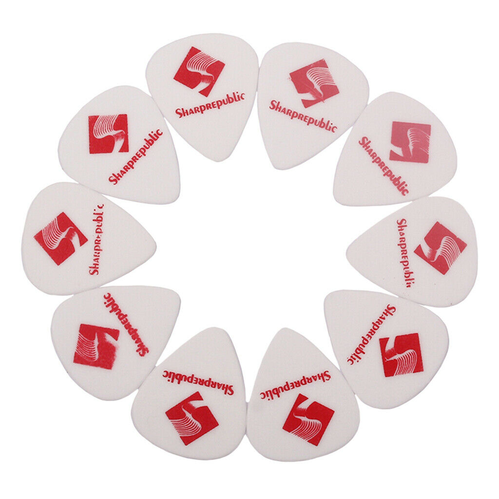 10pcs Guitar Picks Smooth ABS Custom Plectrum for Electric Ukelele Guitar