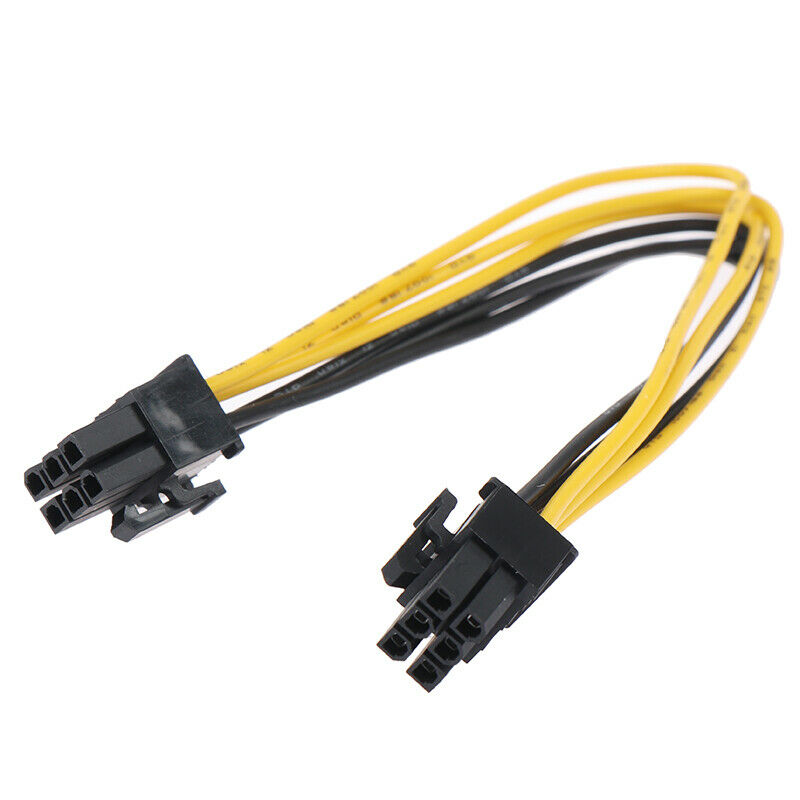 6Pin to 6Pin Male to Male PSU Motherboard Power Supply Extension Adapter .l8