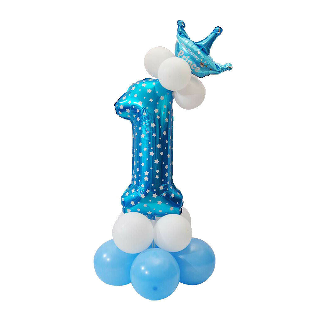 Crown Balloons Column Set Latex Foil Balloon 18th Birthday Party Decoration