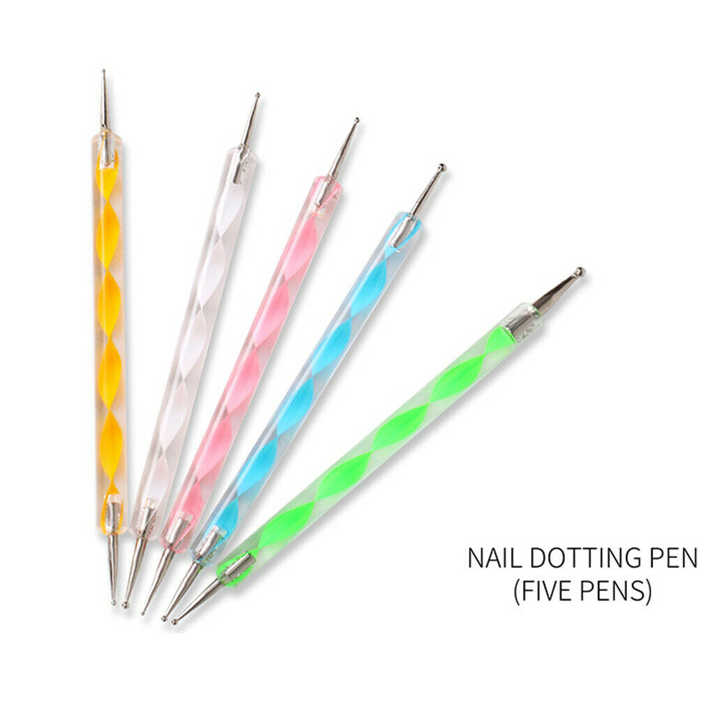 12 Pack Nail Dryer Light Polisher Crystals Brushes Nail File Striping Tapes
