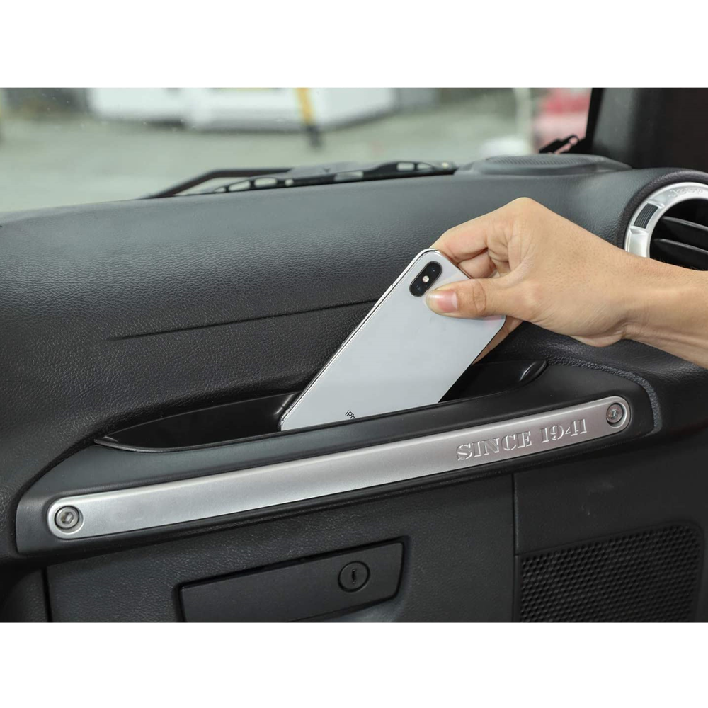 Car Side Co-Pilot Grab Handle Storage Box Organizer for 11-18 Jeep Wrangler JK