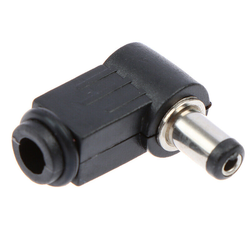 10pc 2.1mm x 5.5mm Male Plug Right Angle L Jack DC Power Tip ConnectorB.hc WF